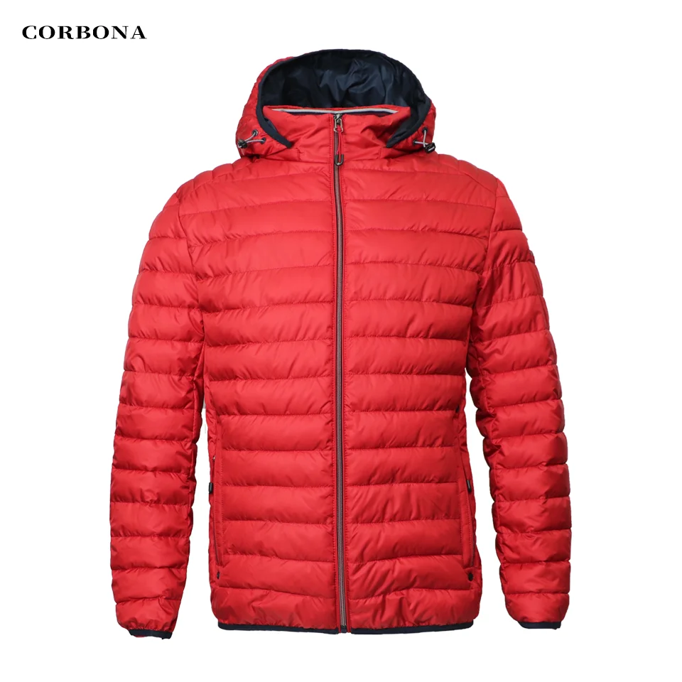 CORBONA-Jaqueta masculina de manga comprida leve, parka à prova de vento, casaco exterior com bolsos, blusão casual, inverno e outono, 2023