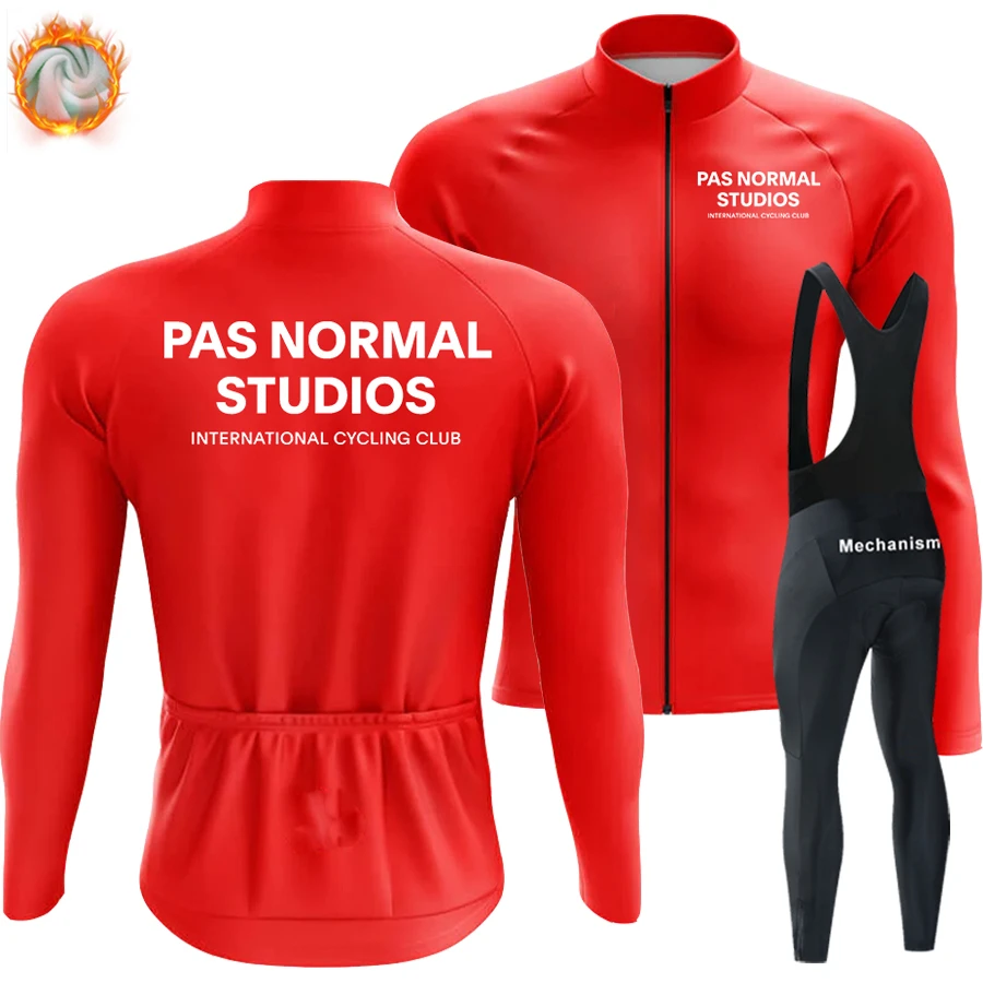 

PNS Jersey Cycling Mtb Male Clothing Bicycle Uniform Professional Shirt Winter Thermal Fleece Bib Tricuta Man Men's Long Sleeve