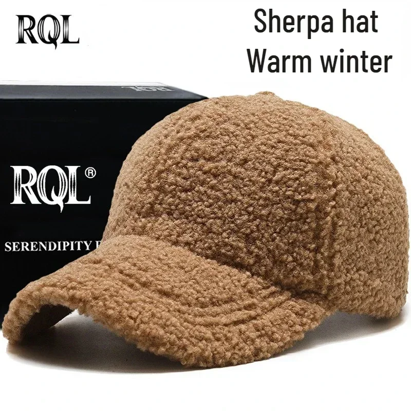 2023 Sherpa Hat Baseball Cap for Women Lady Female Winter Trucker Hat Keep Warm Windproof Teddy Style Fashion Design Snapback