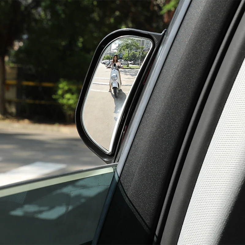 Car Rear Door Rearview Mirror Universal Wide-angle Mirror B-pillar High-definition Glass Blind Spot Mirror