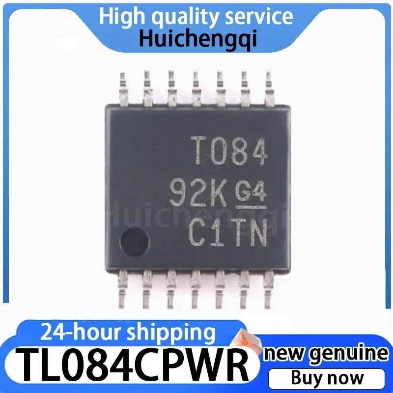 10PCS TL084CPWR Silk Screen T084 Package TSSOP-14 JFET Input Operational Amplifier