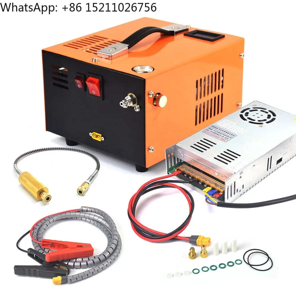 Pcp air Compressor 4500psi LED Display Screen Small Filter Car Compressor 12V DC 30mpa 300bar 4500psi Pcp Pump