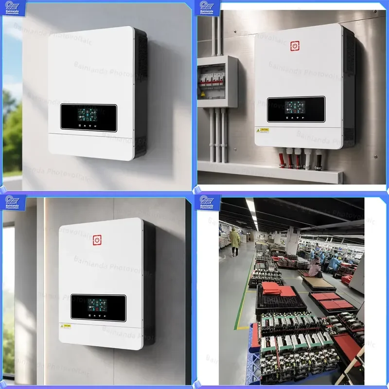 Hybrid Solar Wind Inverter 5KW Off Grid PV System Home Battery Storage Backup Power Generator Residential Energy Solution