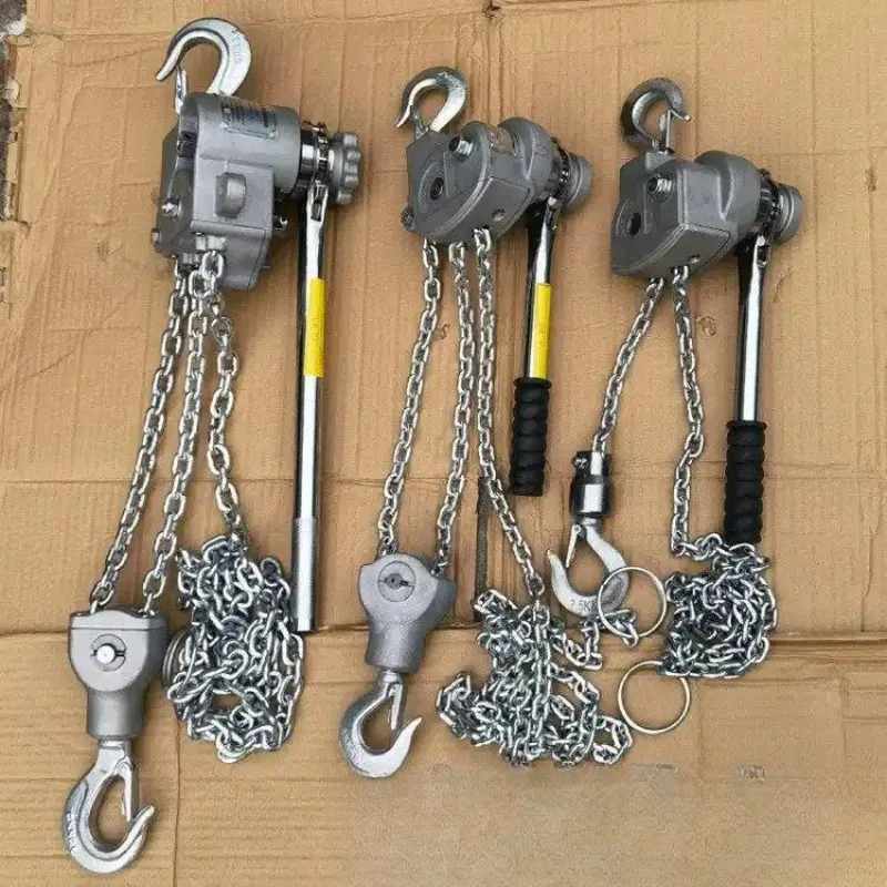 Aluminum retractor for aerial work Aluminum chain type wrench hoist Multi-purpose traction hoisting wire puller