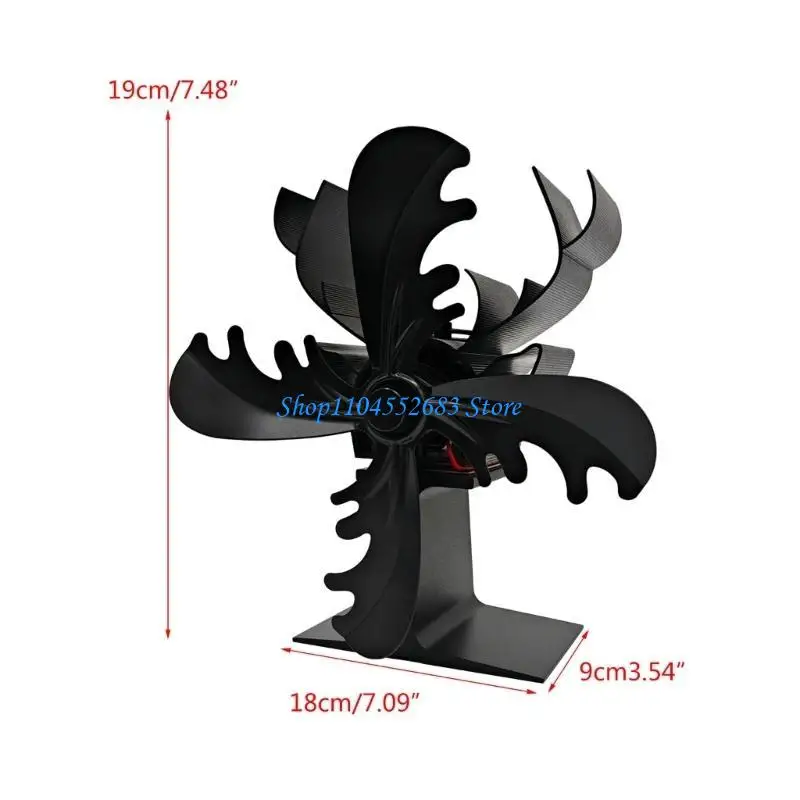 Y6GD 2023 Nowy wentylator kominkowy RENINDER ELIK Świąteczny Specjalne wypalenia drewna powietrza cyrkulacja termiczna drewniany