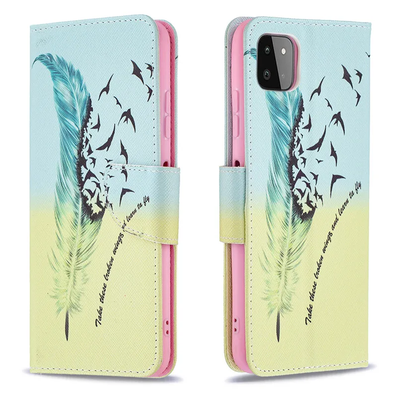 Wallet Flip A22 Case For Samsung Galaxy A22 4G A225F Cover Case on For A22 5G A226B Magnetic Leather Stand Phone Protective Bag