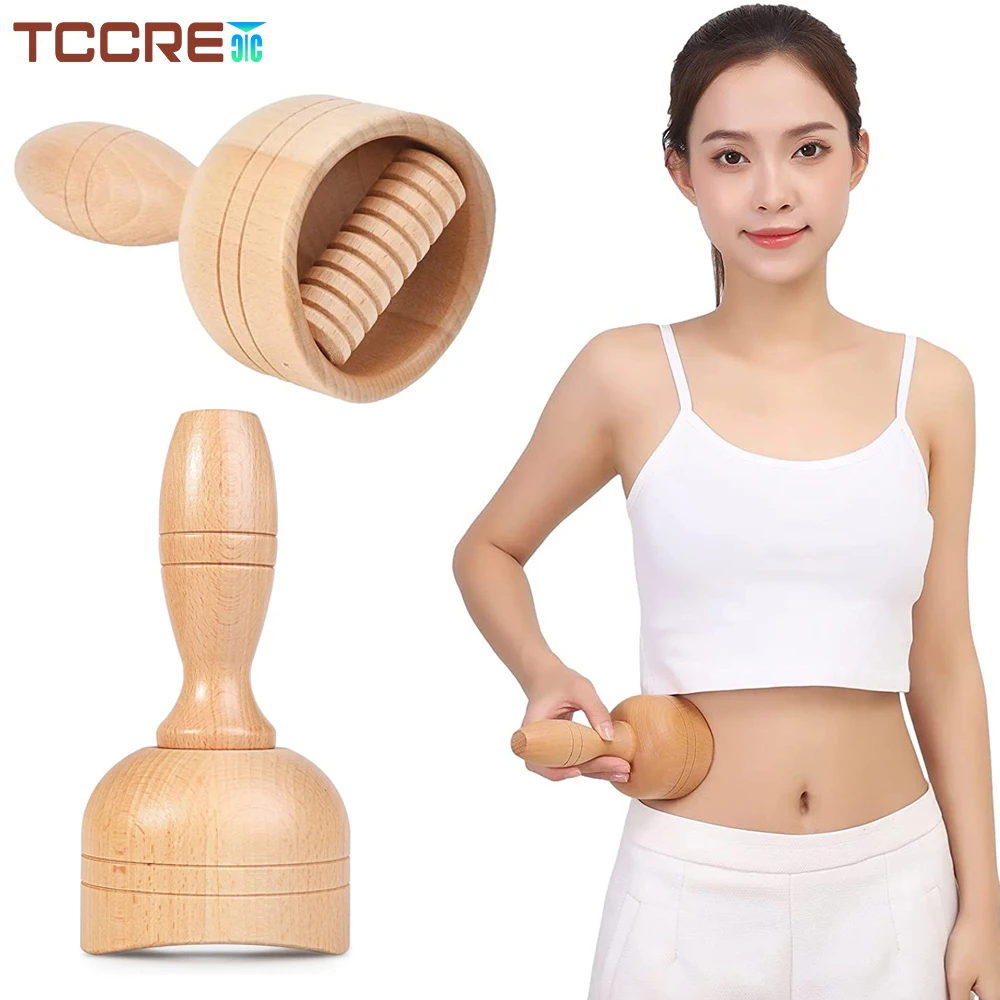 

Wooden Massage Cup Lymphatic Drainage Gua Sha Massager Wood Therapy Massage Tool Maderoterapia Colombiana for Muscle Relief