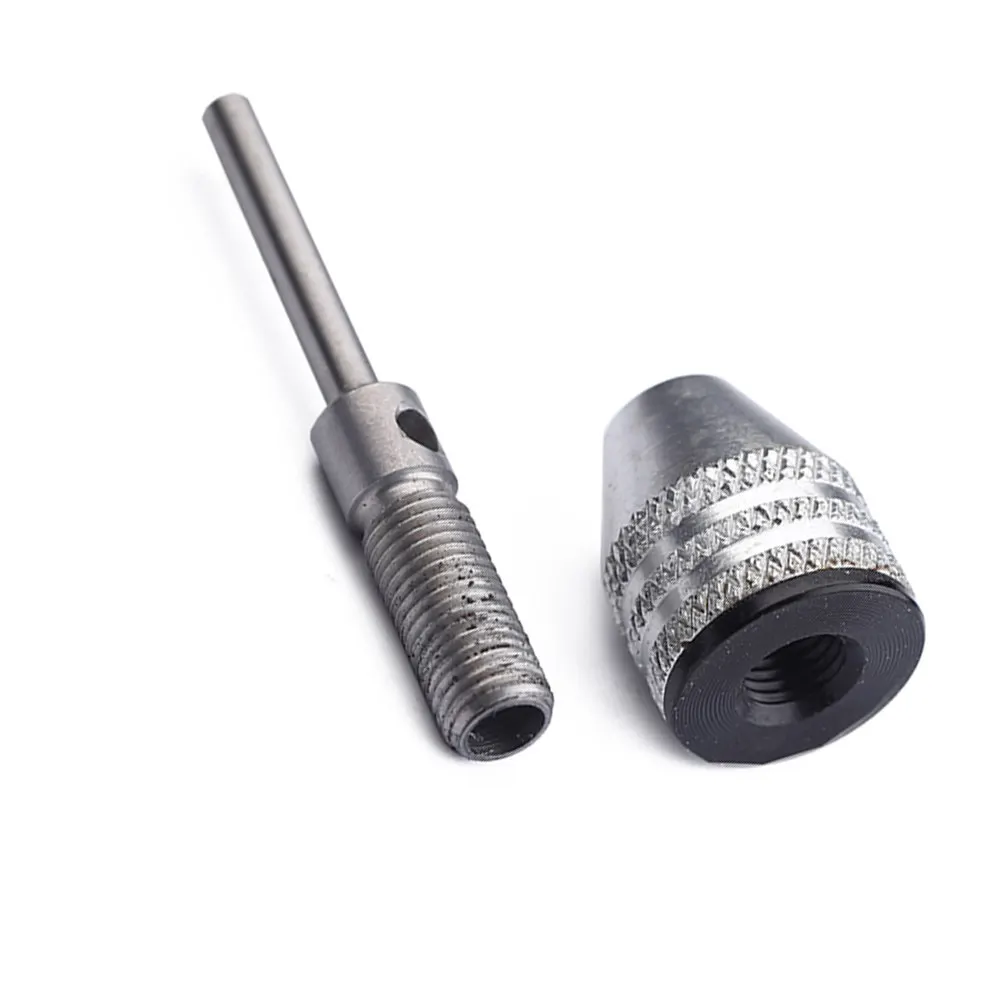 High Precision Keyless Drill Chuck Aluminum Alloy 3-Jaw with Rear Ratchet Teeth 0.3mm 3.4mm Bit Range Impact Driver Adapter Tool