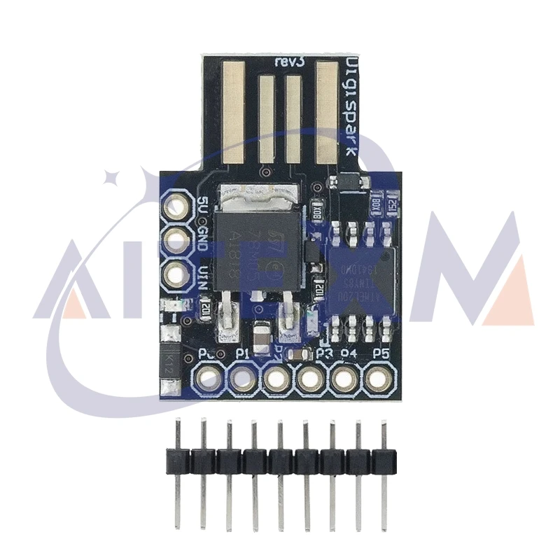 Picture 5: 2PCS TINY85/ATTINY85 Digispark Kickstarter Development Board ATTINY85 Module For Arduino IIC I2C USB Black