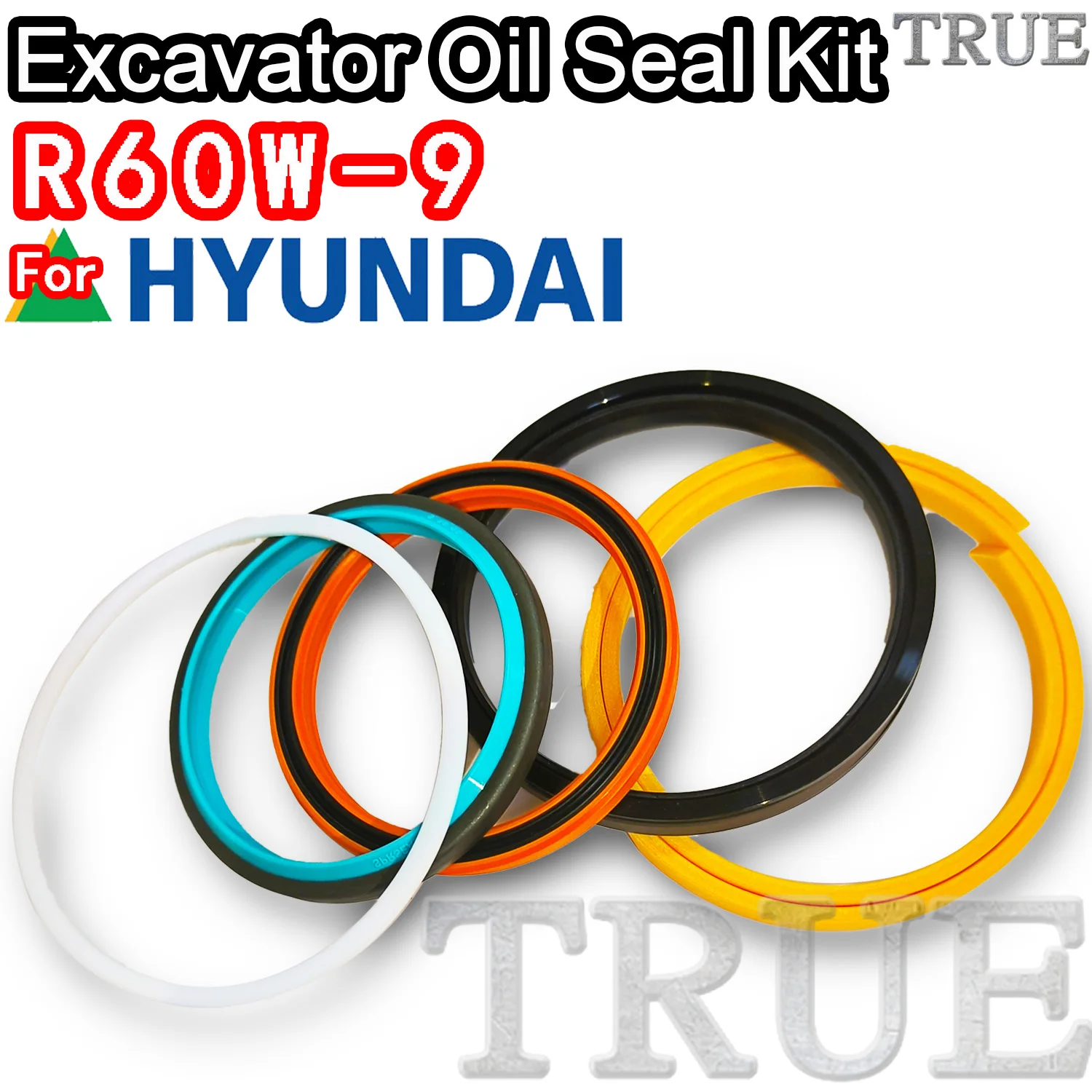 

For R60W-9 Hyundai Oil Seal Excavator Repair Kit R60W 9 Bushing FKM High Quality Control Pilot Valve Blade TRAVEL Joystick BOOM