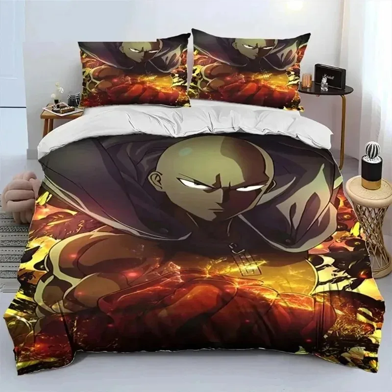 

Anime One-Punch Man Saitama Bedding Sets Exquisite Bed Supplies Set Duvet Cover Bed Comforter Set Luxury Birthday Gift