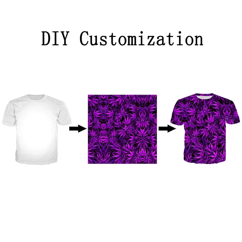 We Accept Dear Customer DIY Design Anime/Photo/Star/Singer Pattern T Shirt Men / Women 3D Print Streetwear T Shirt Tops B9