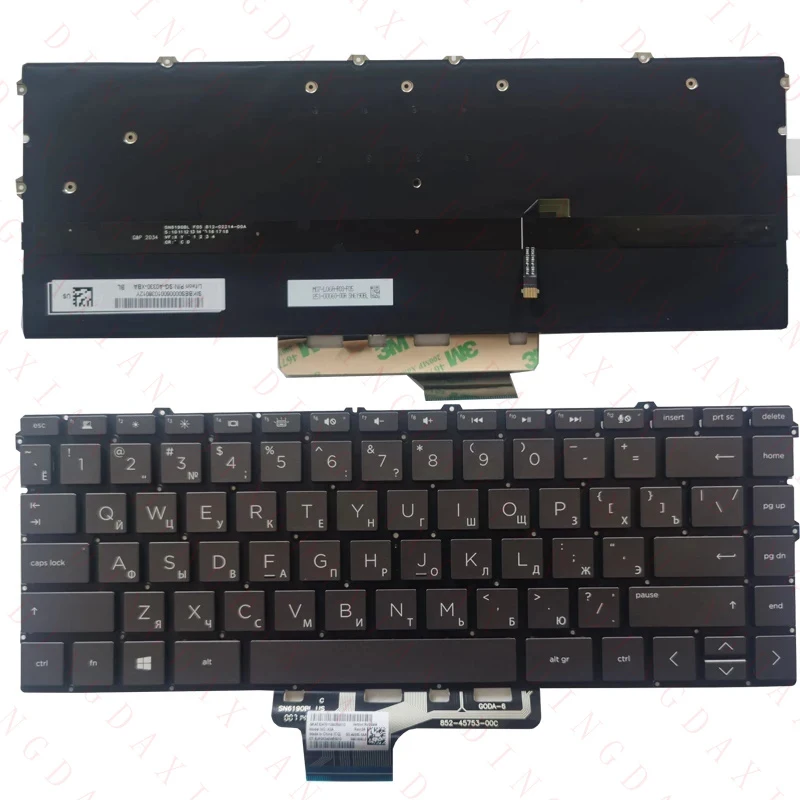 

НОВАЯ русская клавиатура F+ для ноутбуков HP Spectre x360 13-AW, 13-AW0003DX, 13-AW0008CA, 13-AW0013DX, 13-AW0020NR, 13-AW0023DX