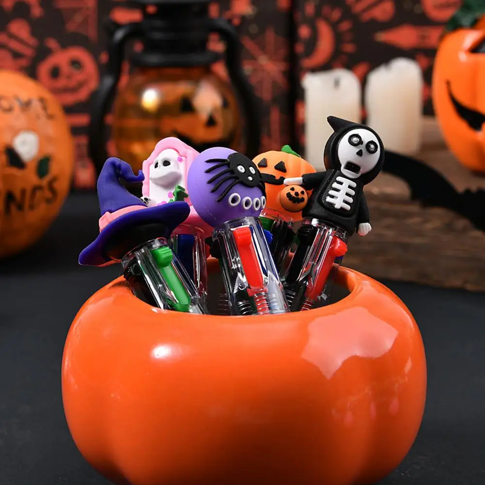 

Ballpoint Pens Cute Ballpoint Pen Cute Halloween Ballpoint Pen Set for Kids Fun Pumpkin Ghost Bat Design Gel Pens for Family