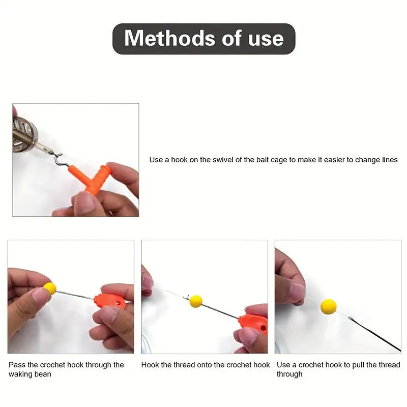4-teiliges Karpfenangel-Köder-Einfädler-Nadel-Set mit Aufbewahrungsbox, langlebiges Zubehör für professionelle Angler – Detail 2