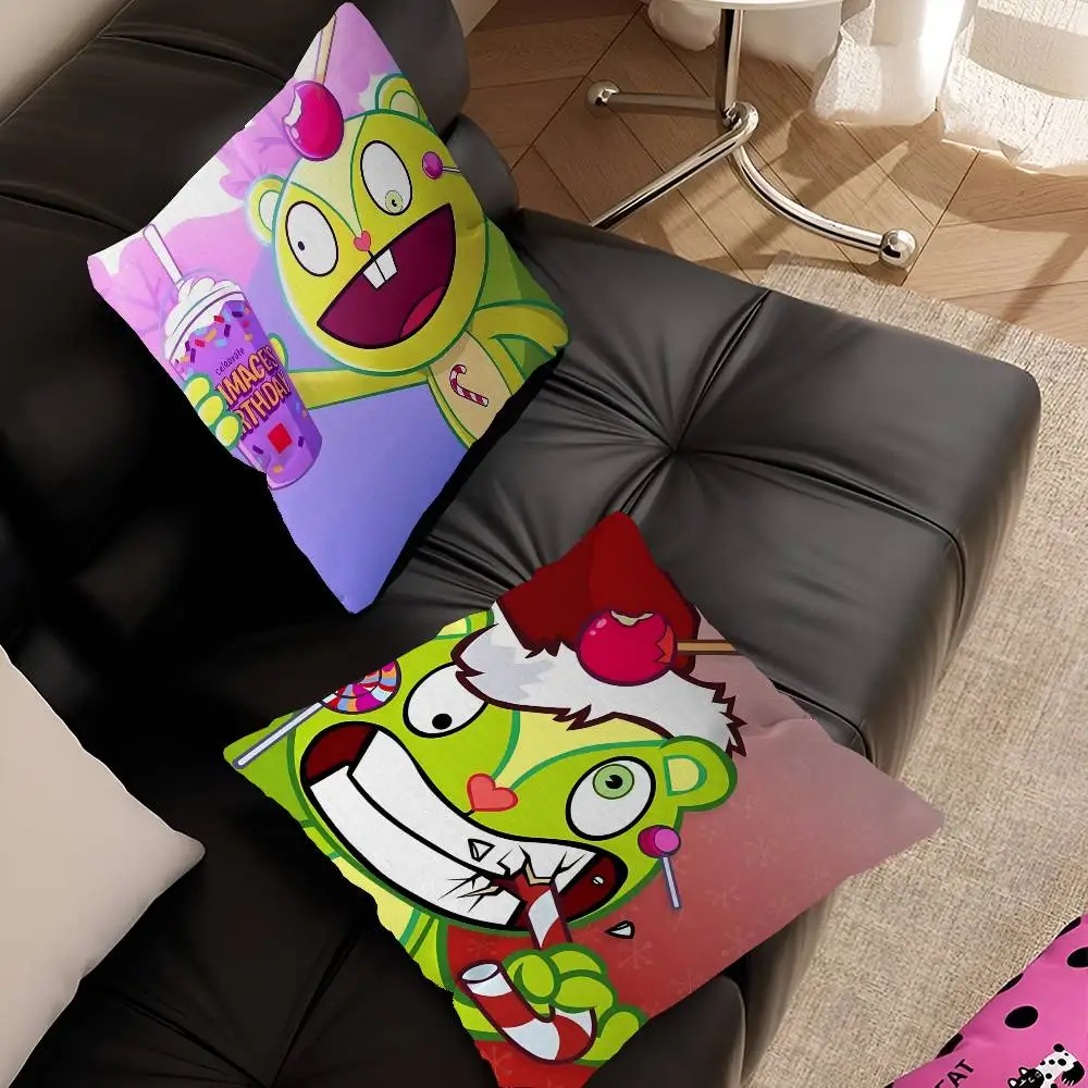 H-Happys-Tree-F-Friends HTF Nutty Cushion Cover Polyester Sofa Cushions Decorative Throw Pillows Home Decoration Pillowcover