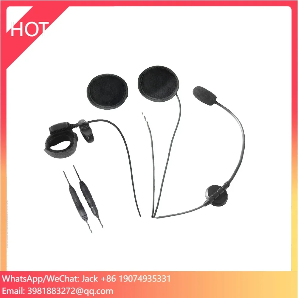 Conector QD Control remoto dedo PTT casco de motocicleta intercomunicador auriculares para Radio Hytera