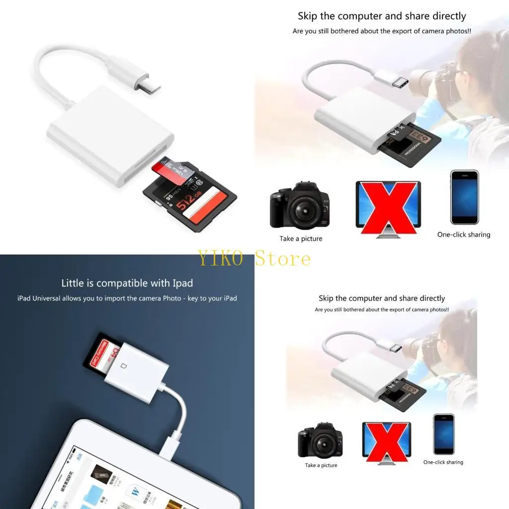 

K32C USB C TO TF Adapter Adapter для 15 карт снята карты камера фото коробка передач телефона аксессуары
