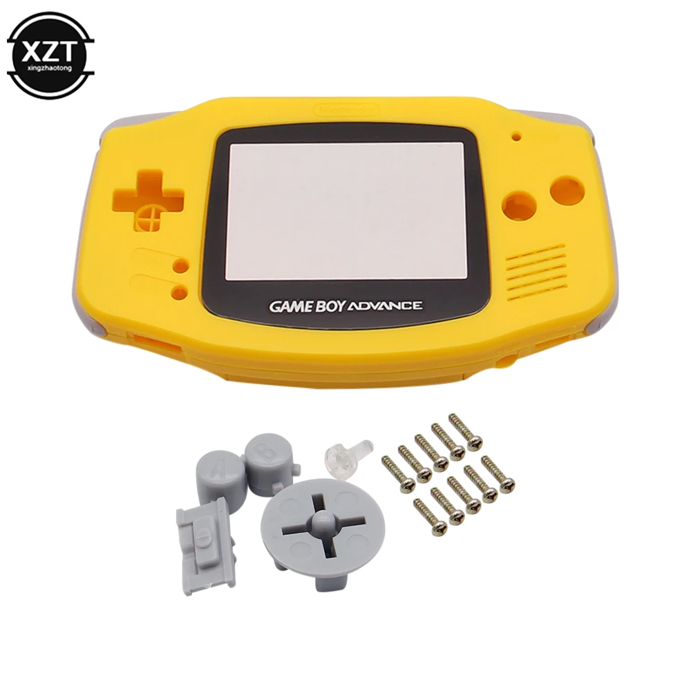 Carcasa colorida para Nintendo Gameboy GBA, carcasa dura con reemplazo de lente de pantalla, kit de carcasa para Gameboy Advance, nueva