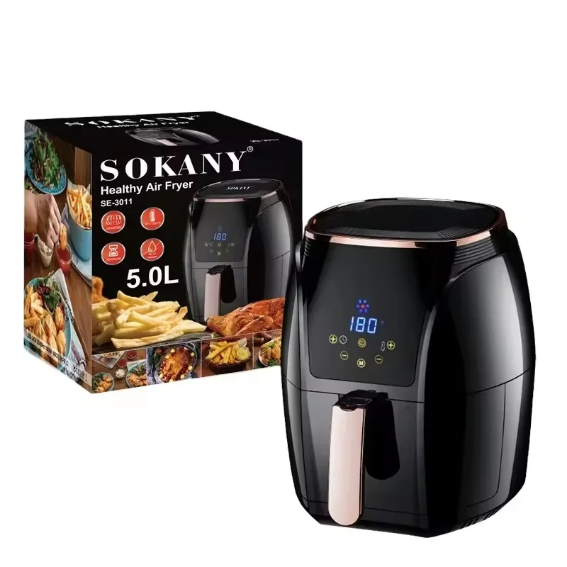 Sokany หม้อทอด Air fryer ทำอาหารดิจิทัลหม้อทอด Air fryer SE-3011มืออาชีพ, หม้อทอด Air fryer ดิจิตอลป้องกันความร้อนสูงเกินไป