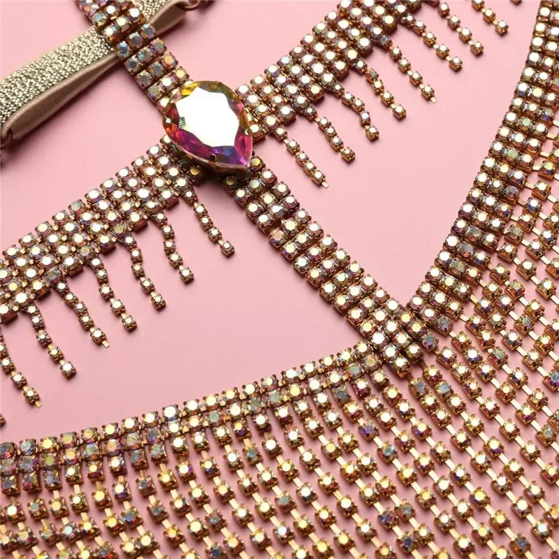 Vintage Belly Dance Costume Accessory Beaded Headwear Bollywood Princess Jewelry