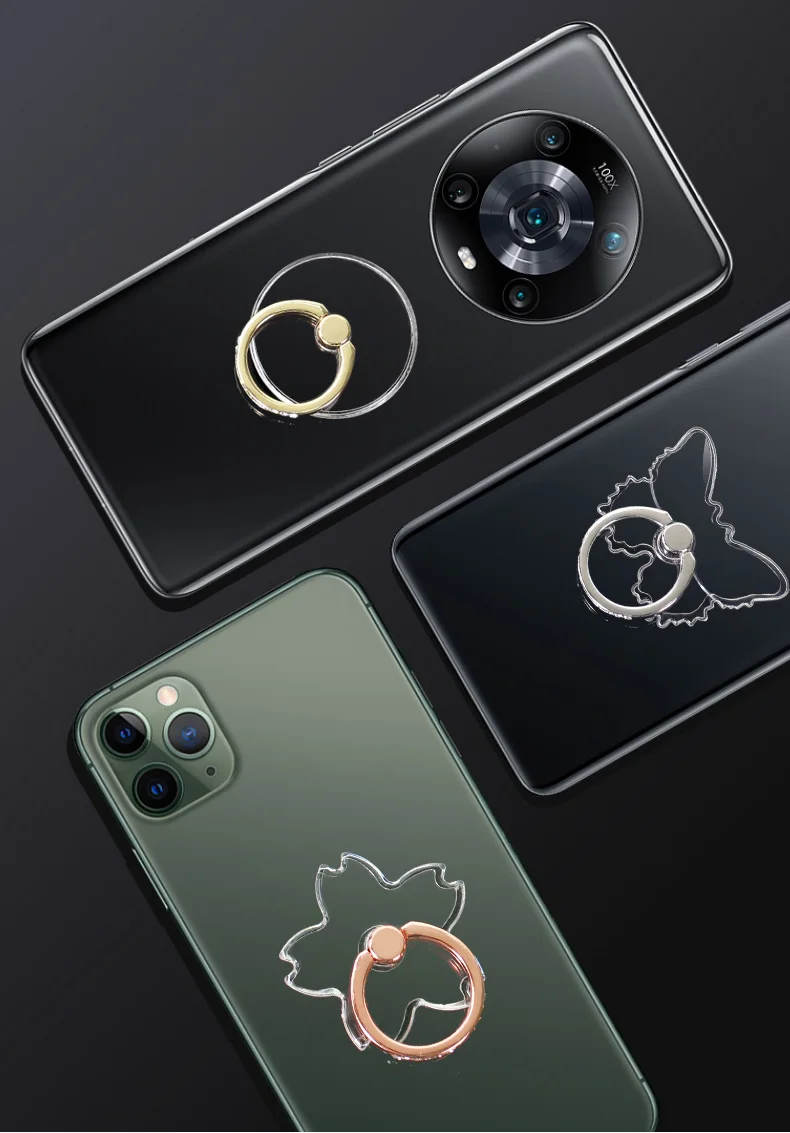 Universal Transparent Finger Ring Handy Smartphone Ständer Halter Für iPhone 12, Xiaomi Samsung Smartphone Auto Halterung Ständer – Detail 10