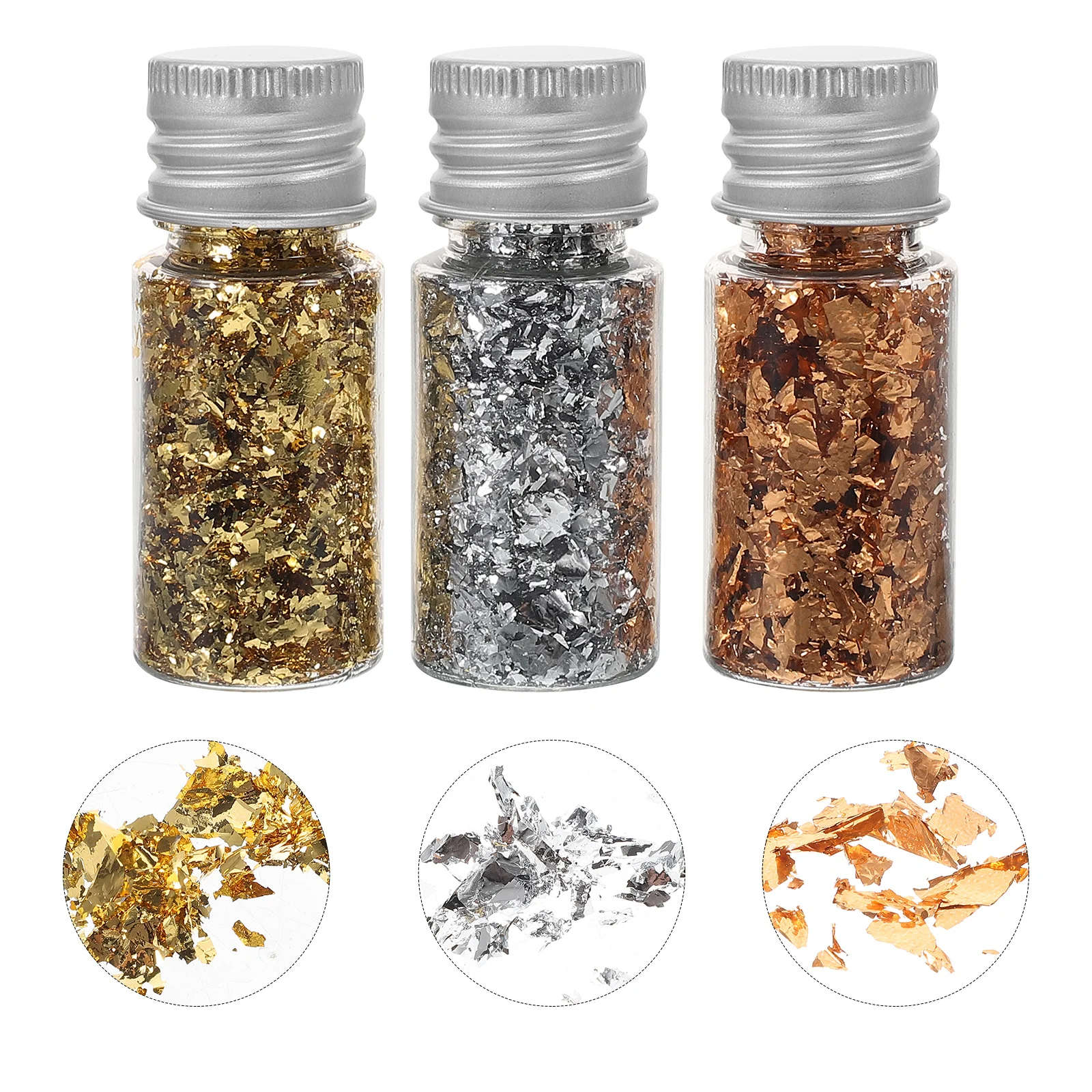 

1Set Gold Foil Flakes Nail Decoration Kits Unique Design Easy to Use Party Foil Sheet DIY Nails Flakes Nail Decor Supplies,