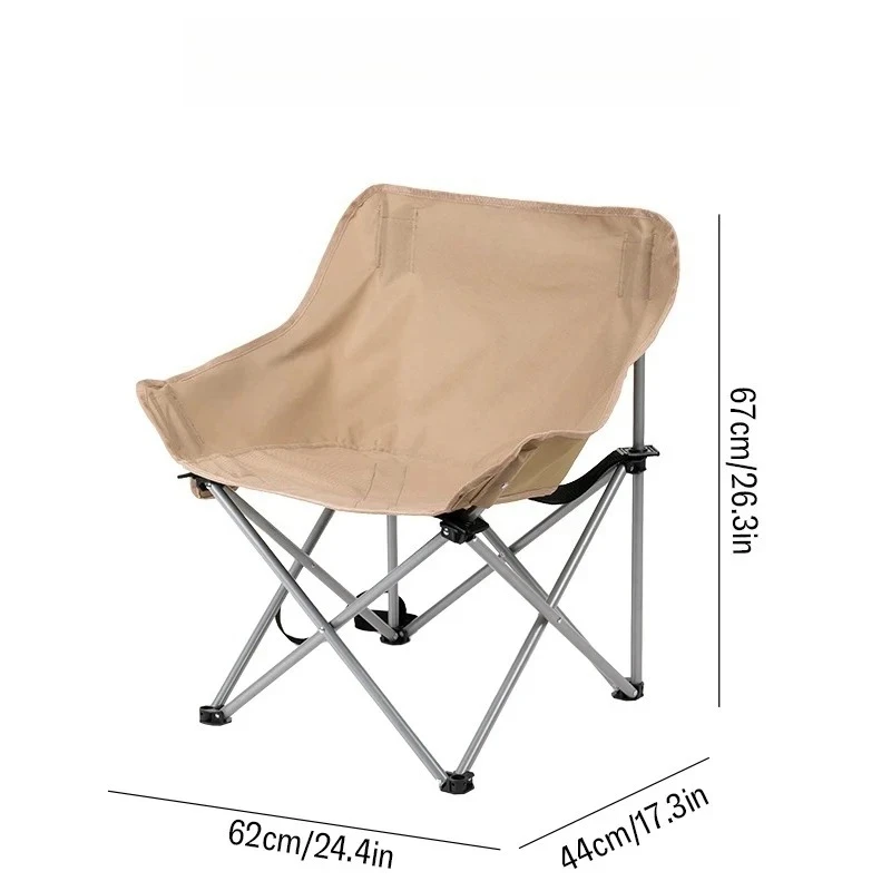 

Outdoor Folding Moon Chair Portable Chair Camping Chair Picnic Gear Fishing Small Horse Stool Student Sketching