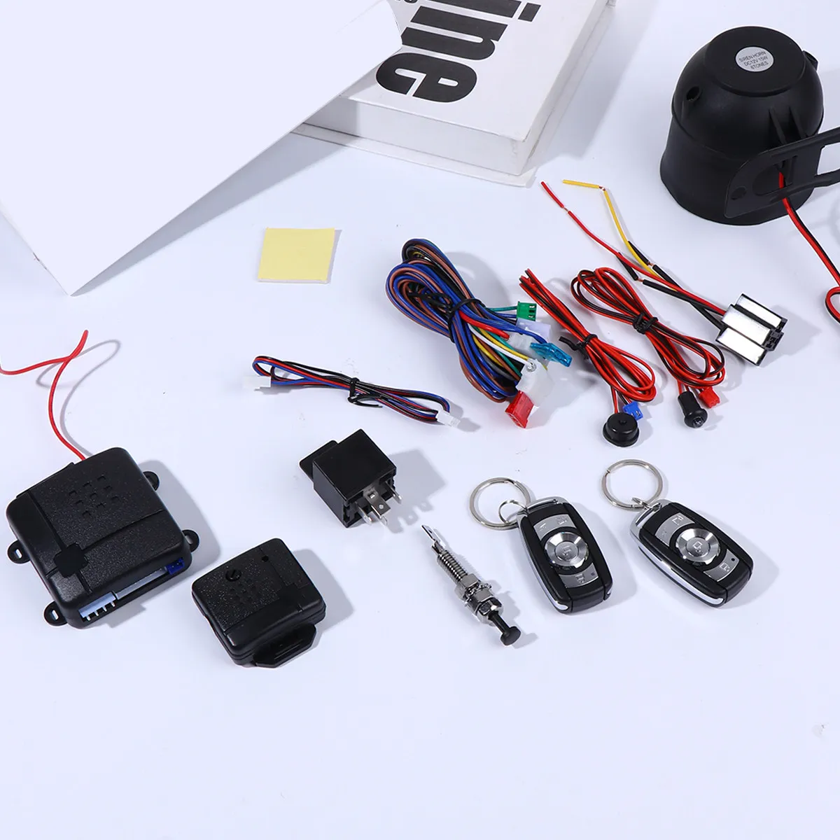 

Auto Anti Theft Security Device Vehicle Safety Protection Burglar Alarm Kit Universal Fit Smart Technology