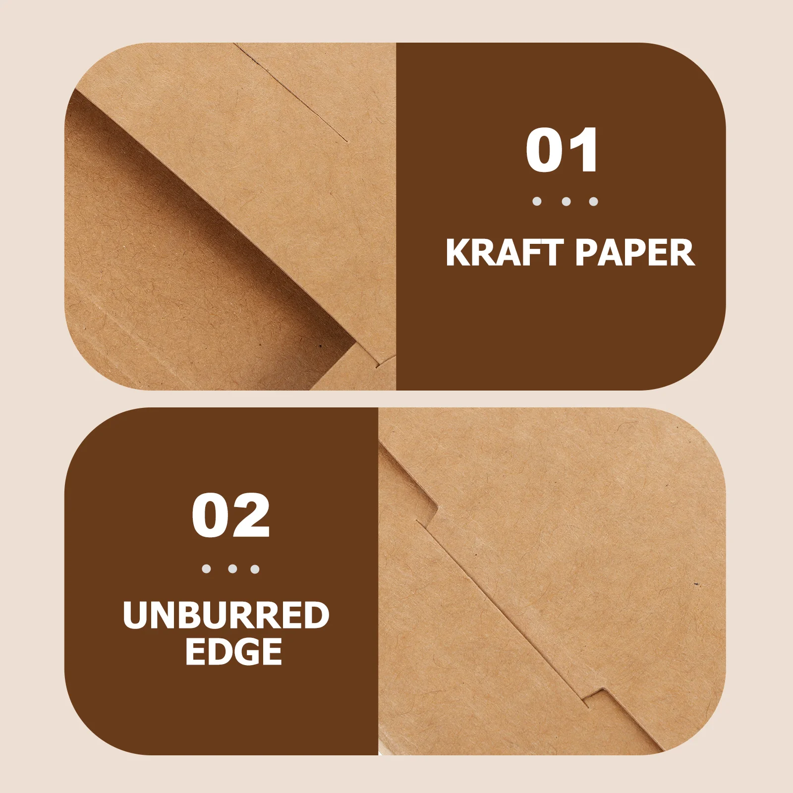 

30pcs Business Card Holder Box Desktop Organizer For Office Storage Container Name Cards Case Portable Kraft Paper Card Box