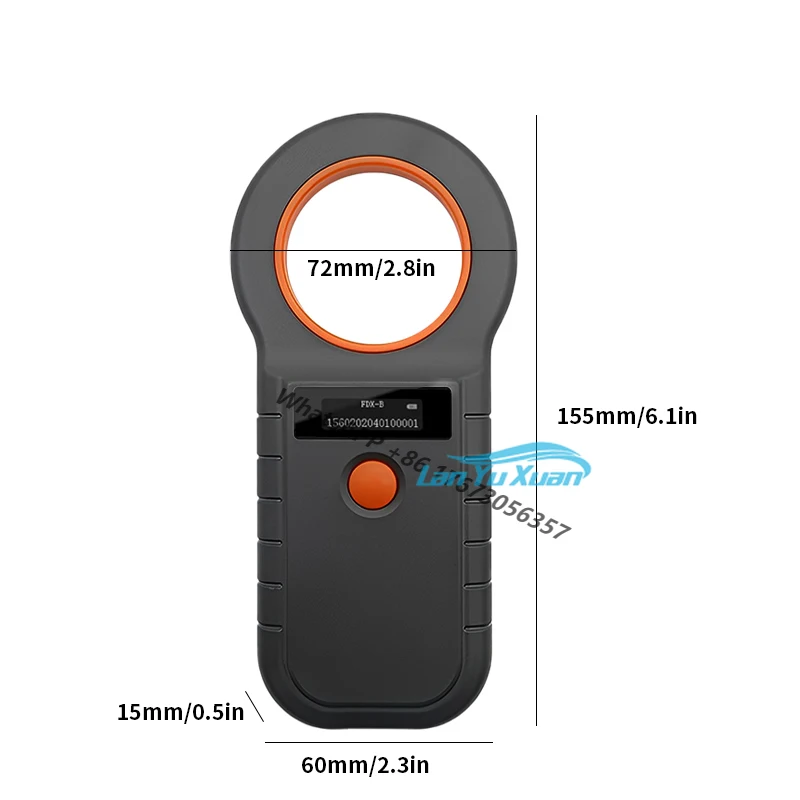 2pcs JR W90D Animal Dog Cat Tag Identifier Support Tiny ID RF  Reader   Pet tle  Chip   Scanner 