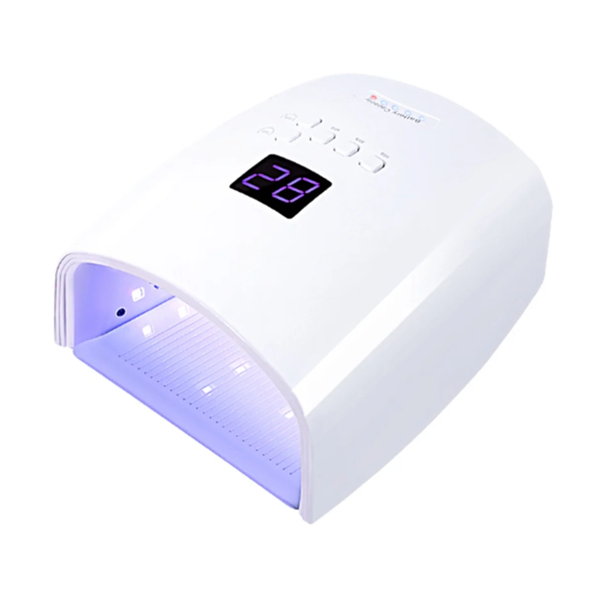 

ABME Rechargeable UV LED Nail Lamp 66W Lamp for Manicure with LCD Screen 4 Timer Settings Nail Art Manicure Tools EU PLUG,A