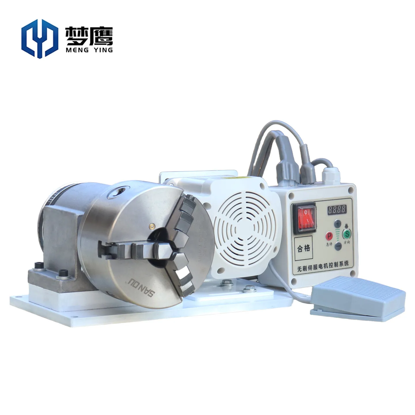 Die polishing core polishing adjustable speed motor three jaw chuck power head assembly billiard rod repairing machine lathe