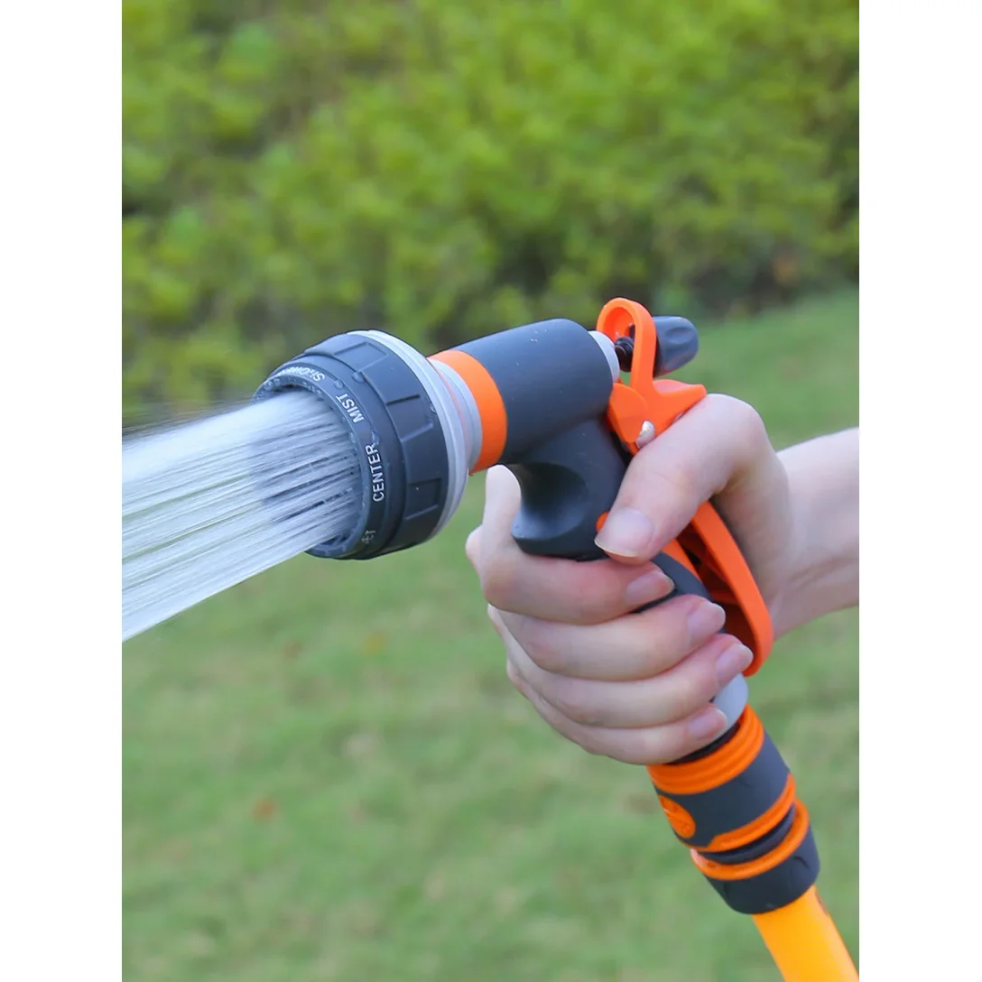 

8 Pattern Garden Water Gun Hose Nozzle Mutifunctional Household Car Washing Yard Water Sprayer Pipe Tube Nozzle Sprinkle Tools