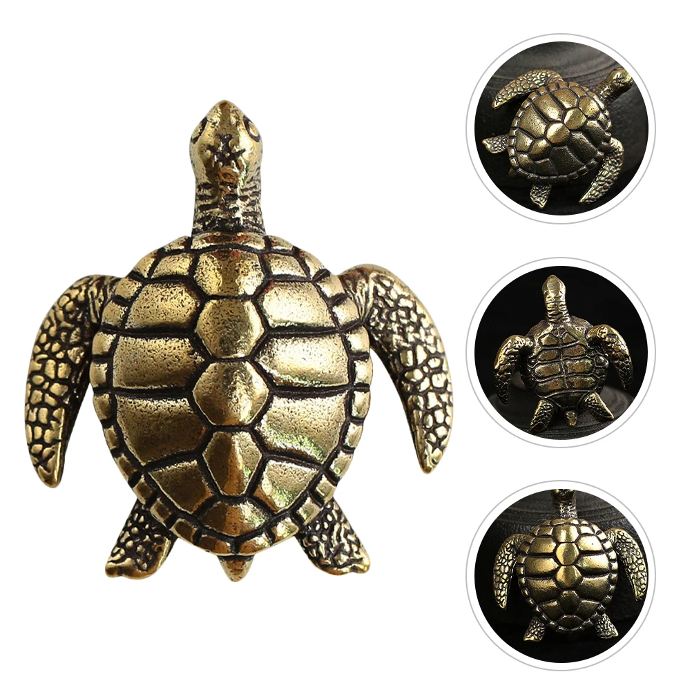 

Brass Statue Vintage Home Decor Desktop Ornament Turtle Craft Retro Tortoise Decoration Desktop Tortoise Decor Fine