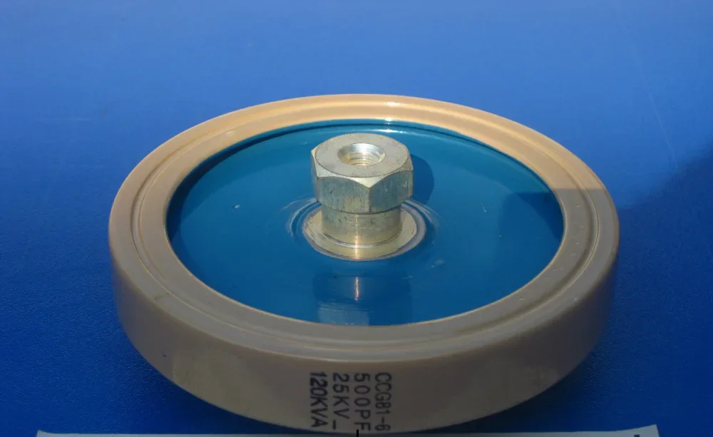 

Round ceramics Porcelain high frequency machine new original high voltage CCG81-6 500PF 25KV 120KVA