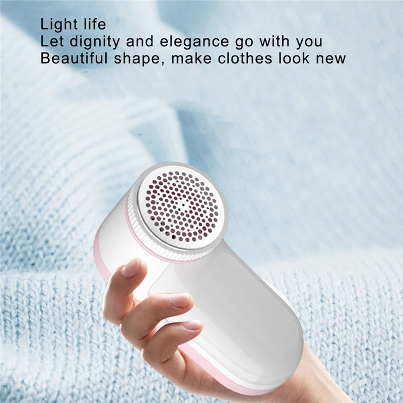 Portable Electric Clothes Lint Trimmer USB Hair Ball Trimmer Fuzz Carpets Sweater Shaver Lint Pellets Cut Machine Blue