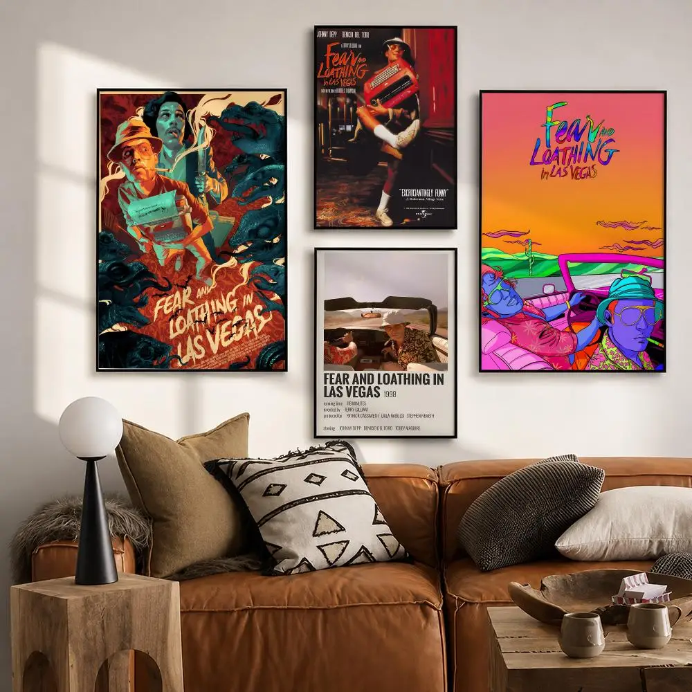 Fear and Loathing in Las Vegas Poster HD poster wall art self-stick no-residue for home cafe office great gift