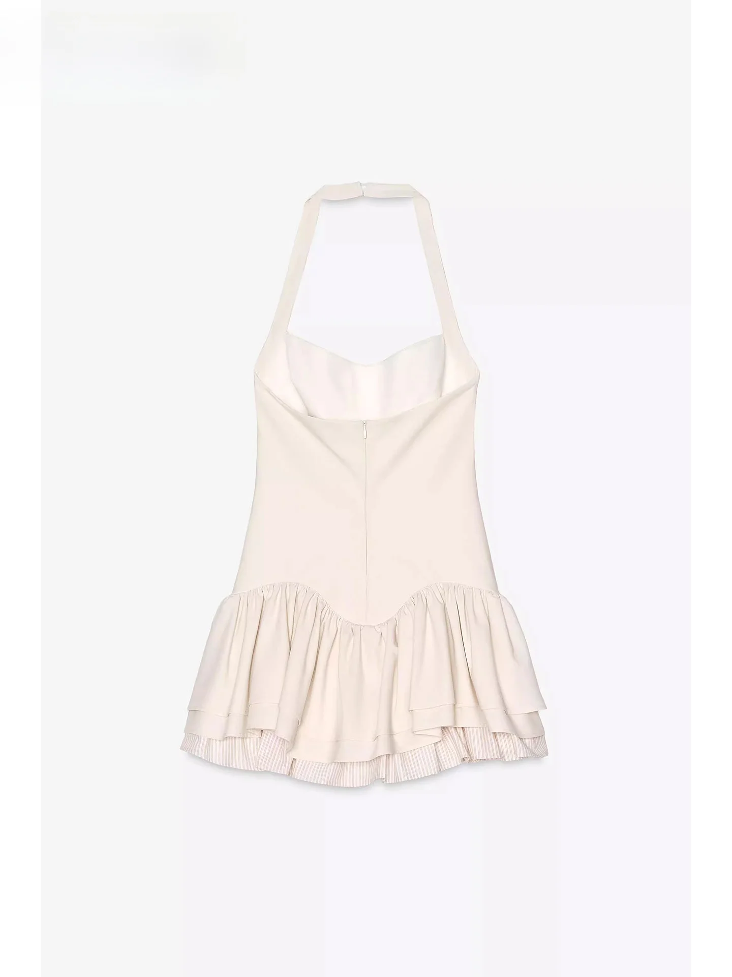 Doce bonito listrado em camadas decorativo pendurado ne macacão sle dr zarfha 2025 nova chegada temporada de verão scela