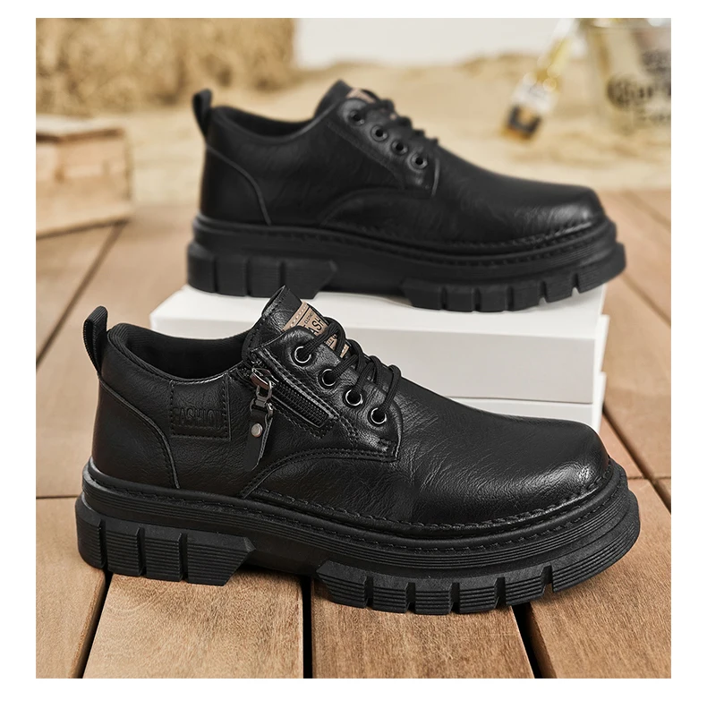 Herren-Freizeitschuhe, Vier-Jahreszeiten-Handarbeit, bequeme Outdoor-Arbeitsschuhe, modische Joker-Jugend-Trendschuhe, Business-Party-Lederschuhe – Detail 33