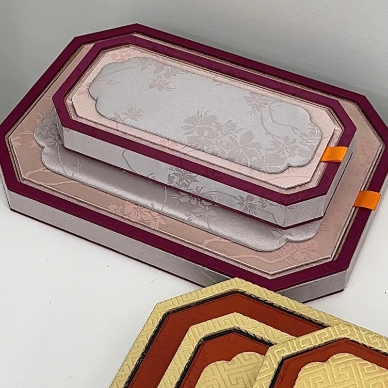 Islamic Ramadan Gift Box – Velvet Jewelry Viewing Tray, Arabic Vintage Silk Display Holder for Bracelet & Necklace, Eid Mubarak