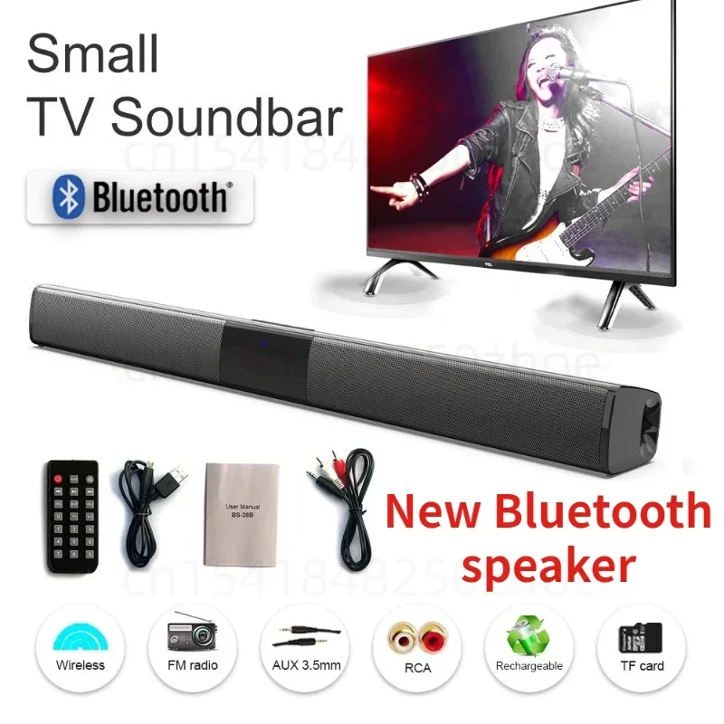 Bluetooth Speaker Super Powerful Sound Bar Portable Wireless Surround Stereo Home TV Sound Box Subwoofer FM Radio Home Theater