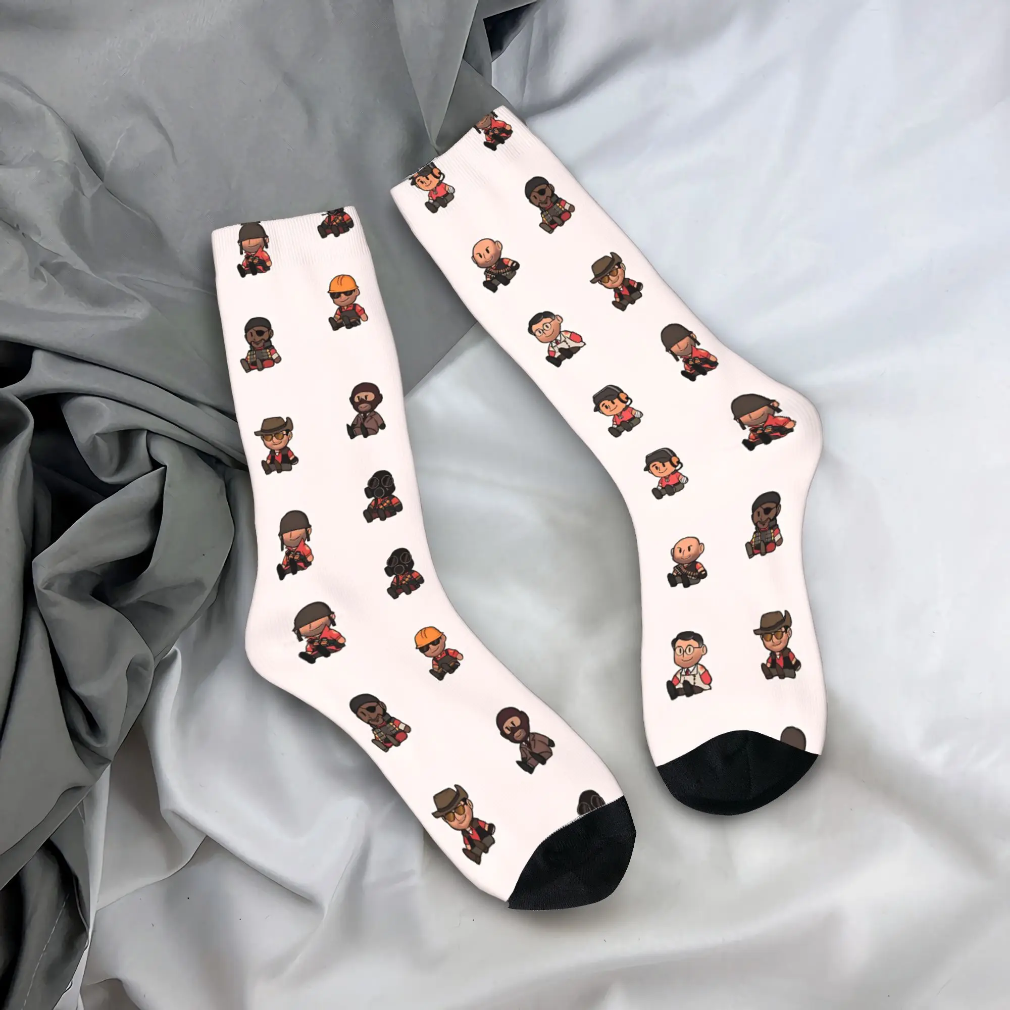 

Lil Merc Lads Team Fortress чулки модные носки пара носков высокого качества осенние нескользящие носки для бега с графическим рисунком подарок