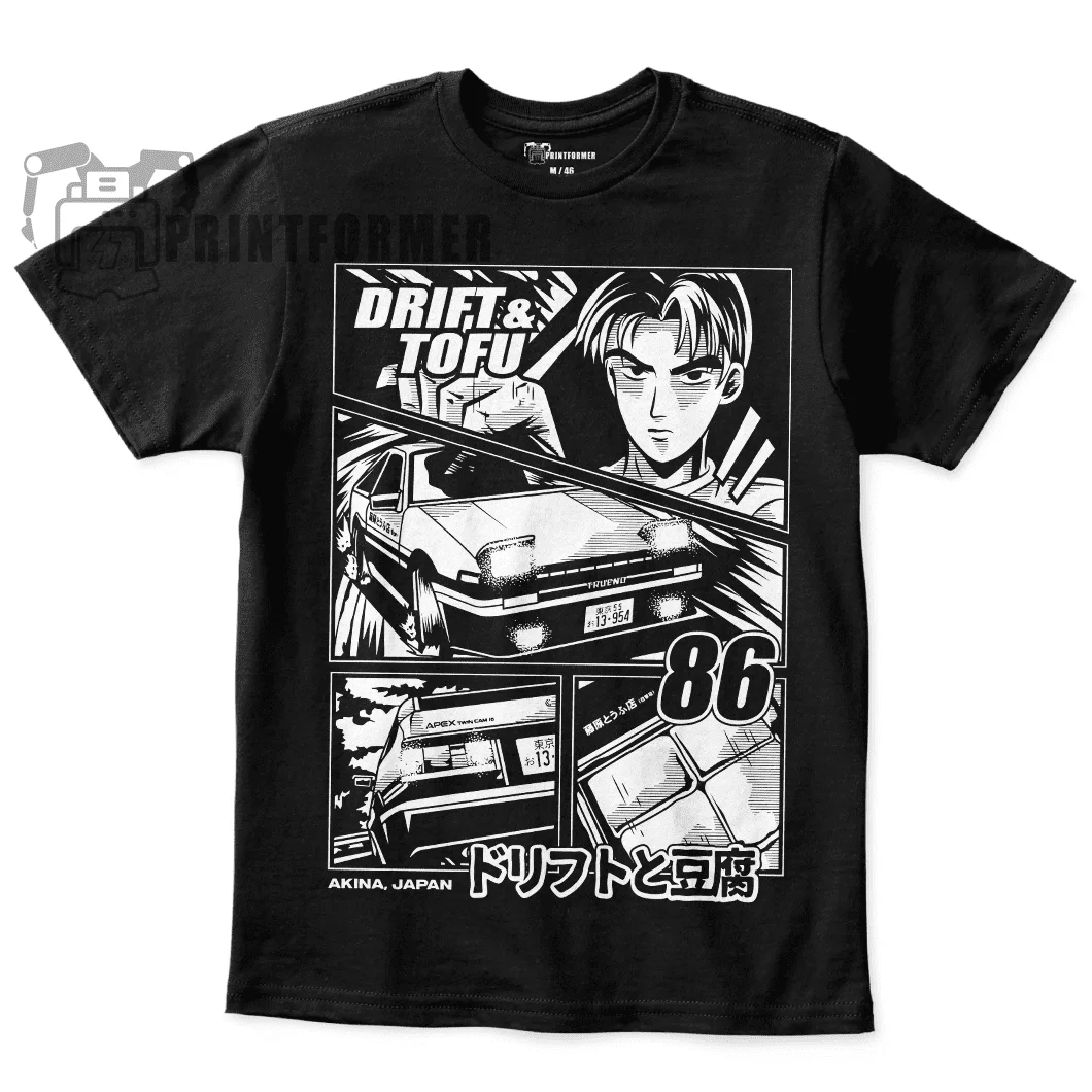 

Initial D Drift and Tofu Unisex T-shirt