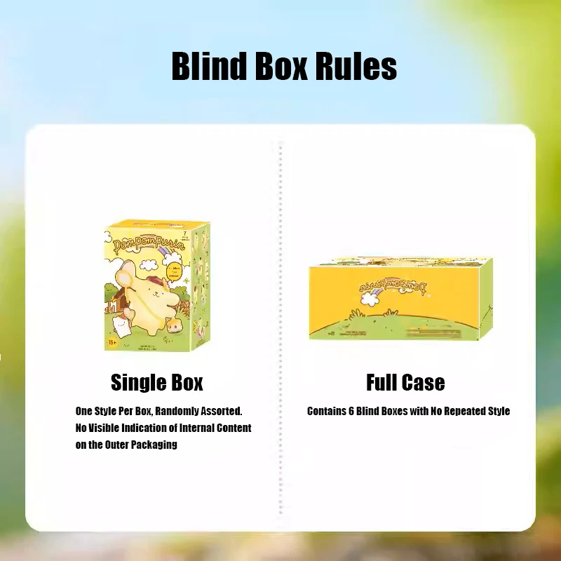 ตุ๊กตาปอมปอมปูริน ซีรีส์โฟร์ซีซั่นส์ กล่องสุ่ม ของเล่นการ์ตูนน่ารัก กล่องเซอร์ไพรส์ ของตกแต่งโต๊ะทำงาน ของสะสม ของขวัญคริสต์มาส