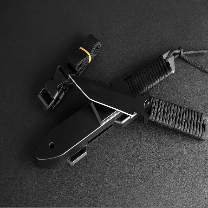 سكين الجيش الغواصة ، طماق مريحة ومتعددة الوظائف ، سكين مستقيم في الهواء الطلق ، سكين البقاء على قيد الحياة الصغيرة ، سكين الطيران #6