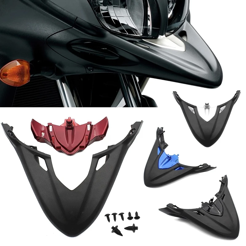 For SUZUKI V-Strom 650 DL650 2012-2017 Motorcycle Front Fender Beak Extension Cover Black