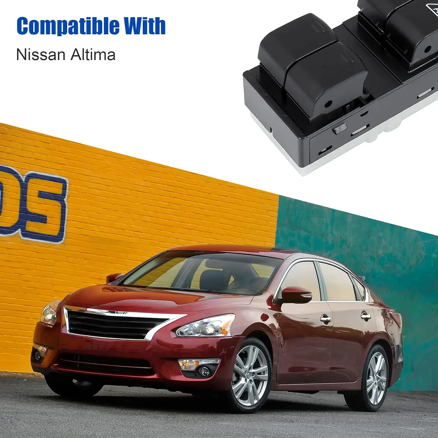 Electric window main switch suitable for Nissan OEM replacement # 25401ZN50C driver's side