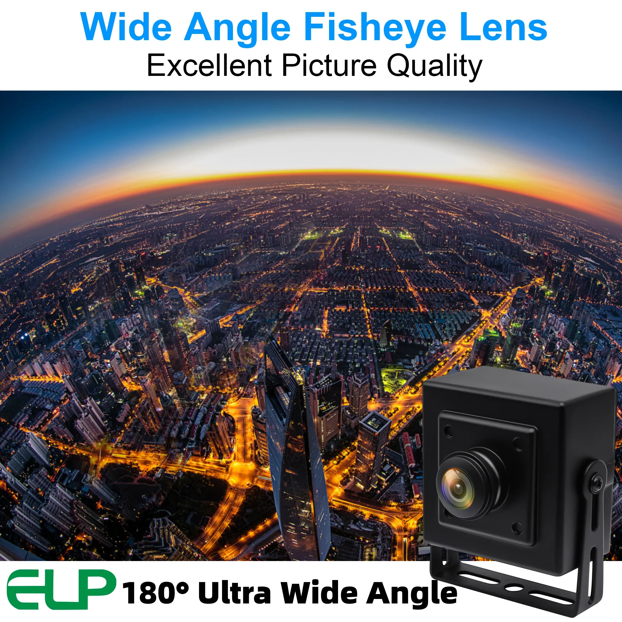 ELP 1080P Low Light 0.01Lux H.264 USB Webcam IMX323 180 Degree Fisheye Lens Mini Embedded Camera For Industrial Machine Vision