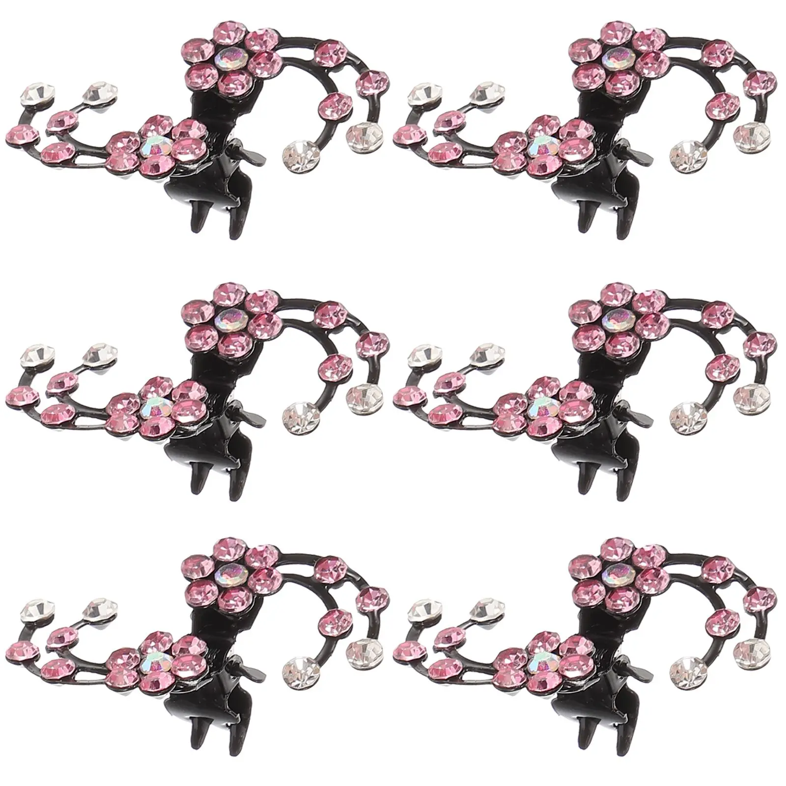 

6 Pcs Plum Blossom Hairpins Elegant Flower Clips for Women Girls Bridal Party Wedding Accessories Lightweight